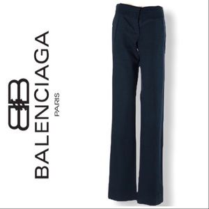 BALENCIAGA Designer Blue Slacks Size 36 6 NWOT